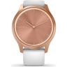 Часы GARMIN VIVOMOVE STYLE розовое золото с белым силиконовым ремешком 010-02240-20